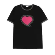 [Dries Van Noten] Dries Van Noten Heart-print T-shirt M BLACK