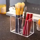 2 Grid Cosmetic Organizer Makeup Brush Holder Pen Pencil Storage Case Box Cle W3