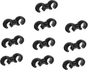 TOBBOMEY Bike Cable Management 10pcs Bicycle Cable Clips Wire Clamps S-Hook Clips for Bike Lines