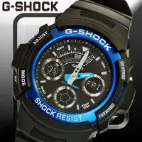 在飛比找Yahoo!奇摩拍賣優惠-CASIO公司貨手錶 G-SHOCK三眼賽車運動錶AW-59