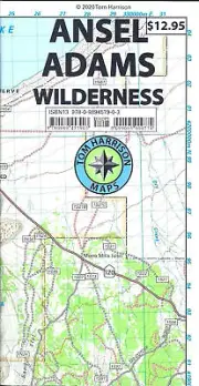 Ansel Adams Wilderness, California, by Tom Harrison Maps