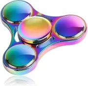 Fidget Spinner Toy Durable Stainless Steel Bearing High Speed Spins Precision Metal Hand Spinner Edc Adhd Focus Anxiety Stress Relief