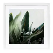 Cooper & Co. 50x50cm Mat to 40x40cm Premium Paradise Wooden Photo Frame White