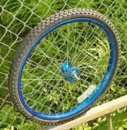 ACS BMX Wheel 24 Front Murray Ohio X24 Blue Anodized Cruiser Old School Vintage
