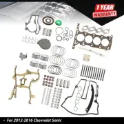 Engine Rebuild - Gasket Piston Bearing Timing Chain Set For 13-16 Buick Encore