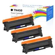 3Pack TN450 Black High Page Yield Toner replacement for Brother HL-2130 HL-2220