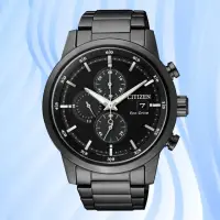 在飛比找momo購物網優惠-【CITIZEN 星辰】Chronograph系列 黑夜騎士