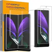 [Orzero] (2 Sets) Compatible for Samsung Galaxy Z Fold 2 5G, 2 Pack TPU Front Screen Protector and 2 Pack Inner Screen Protector High Definition Bubble-Free (Not for Z Fold 3 2021)