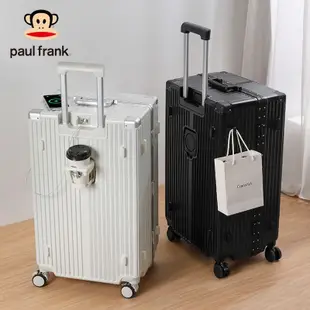 大嘴猴Paul Frank行李箱大容量多功能鋁框靜音萬向輪鋁框旅行箱~特價