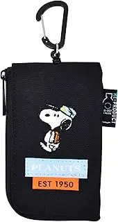 [マリモクラフト] Marimo Craft Snoopy0465 Key Case, Key Case, Reel, Commuter Pass Case, Smart Key, Car, Bicycle, Women's, Men's, Work, School, Travel, Adults, Students, Children, Cute, Character, Black (SPZ-3760),