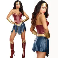 在飛比找蝦皮購物優惠-萬圣節cosplay神奇女俠服裝神力女超人DC正義聯盟戴安娜