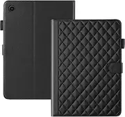 Tablet PC Cases Cover Compatible With Samsung Galaxy Tab A8 10.5-Inch 2021 (SM-X200/X205/X207) Bracket Shell PU&TPU Materials Shell Card Slot Shell Shockproof Shell Slim Case Shell Fashiona Shell(Blac