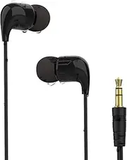 SWMIUSK Short Cord Waterproof Earbuds for Swimming, Easy Flip Turns and Not Falling Off, Wired 3.5 mm Jack 15-inch Cord Length, Underwater Headphones for Diving, Snorkeling, Showering, Running (Black)