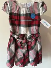 Plaid Christmas Dress Girl Size 3 Brand Carter’s New
