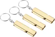 3Pcs 120db Loud Emergency Survival SOS Whistle Camping Hiking Keychain Outdoor N