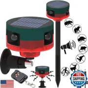 Solar Outdoor Motion Sensor Alarm,with Upgraded 360° Motion Detector Alarm, 1