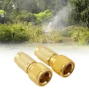 2pcs Expandable Hose Repair Adaptor Garden Hose Fitting Brass Hose Connector