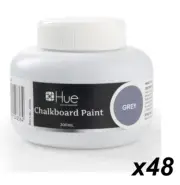 BULK 48 x 200ml Jars GREY Chalkboard / Blackboard Paint