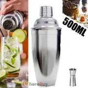 500ML Cocktail Shaker Set Drink Bartender Bottle Opener Maker Mixer Bar Tool USA