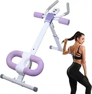 Ab Workout Equipment, Abdominal Trainer Machine with LCD Display, Adjustable Home Core Workout Exercise Equipment, Full Body Workout Machine, Ab Crunch Machine, Pilates Board Reformer