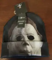 HALLOWEEN II MICHAEL MYERS ROLL DOWN MASK BEANIE HAT NEW WITH TAGS!