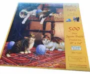 Ball of Yarns Cats Kittens Puzzle Art by Kevin Walsh 500 Pieces Jigsaw 18" x 24"