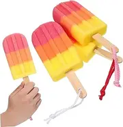 Minkissy 3 Pack Bath Sponge Brush Set Shower Loofah Scrubbing Brush Shower Puff for Cleaning
