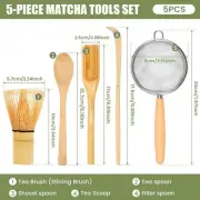 6Pcs Matcha Whisk Set Reusable Matcha Tea Set Japanese Matcha Making Set gupAl