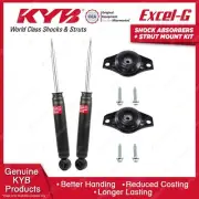Pair Rear KYB Shock Absorbers + Strut Mount Kit for Ford Mondeo MA MB MC 07-15 (for: Ford)