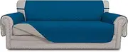 Easy-Going Sofa Covers, Amazon Couch Covers, Slipcovers, Reversible Quilted Furniture Protector, Improved Anti-Slip with Elastic Straps and Foams (Sofa, Peacock Blue)