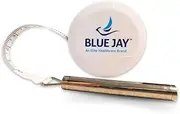 Blue Jay Measure It Tape Measure Push Button Retractable 6 ft. Fiber Glass Tape Measure with Gulick Spring Compact Easy Use Measurements in inches and Centimeters Locks Open Plastic Outer Case