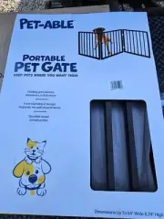 Pet-Able Portable Pet Gate Up to 54" x 24" Tall