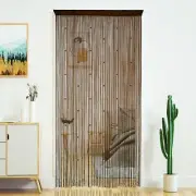 YaoYue Beaded Curtain Door String Curtains for Doorway 100×200cm, Coffee