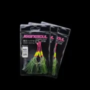 4 Sets Of Twin Assist Hooks Jigging Hooks UV Lumo - Slow Pitch Jigs 2/0-3/0