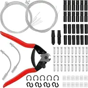 96Pcs Bike Brake Cable Kit Universal Bike Brake Cable Housing Kit Stainless Steel Bicycle Cable Cutter Sturdy Bike Transmission Line Cable Kit for Road Mountain Bicycle