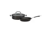 Anolon Endurance+ Nonstick Induction Open French Skillet 26cm and Covered Sauteuse 28cm/4.7L