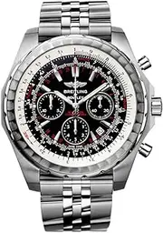 [Breitling] Men's BTA253652D-BC59SS Bentley Motors T Speed Analog Display Swiss Automatic Silver Watch, Black, bracelet