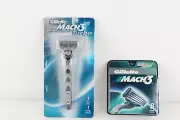 New Gillette Mach 3 Turbo Razor Handle 1 Cartridge and Mach 3 8 Cartridge Refill