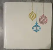 Creative Memories 12x12 POWDERED CHRISTMAS CHEER Pebble Gray Foiled Album Cover
