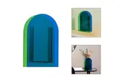 Coloured Acrylic Desktop Vase Decoration Instagram Home Office Arch Blue Green