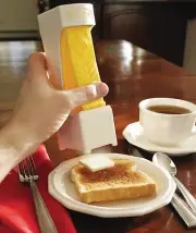 One-Click Butter Cutter with Stainless Steel Blade, Plastic Dispenser