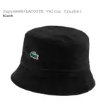 SUPREME X LACOSTE VELOUR HAT 漁夫帽