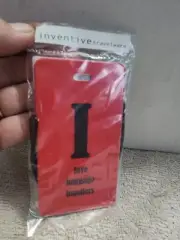 Inventive Travelware " I Love Baggage Handlers" Red Luggage Tag