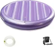 Youaide Round Water Bed Mattresses Constant Temperature Free Flow Full Wave Mattresses, Fit Body Curves Softside Waterbed Mattresses, for Adults, The Elderly, Children (87.6 inch, 50% Medium Wave)