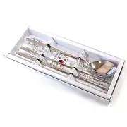 Korean Stainless Steel Spoon and Chopsticks 1Set Crane Pattern For meal gift