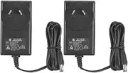 2-Pack AC to DC 15V 1A Power Supply Adapter, Plug 5.5mm x 2.1mm