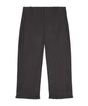 Ganni Pinstriped Capri Trousers EU38,EU36,EU40,EU34 Phantom Black