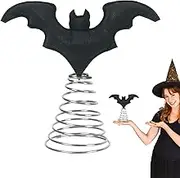 Halloween Tree Topper Decor | Holiday Bat Ornaments - Holiday Ornament Tree Topper for Indoor Fireplace Mantel Window Front Door Proch Halloween Display