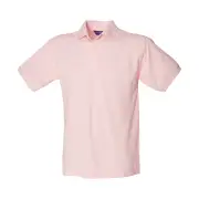 Henbury Mens Polycotton Heavy Polo Shirt (Pink) - PC6086