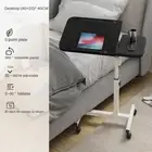 Dual Laptop Table Portable Desk Mobile Adjustable Notebook Computer PC Stand